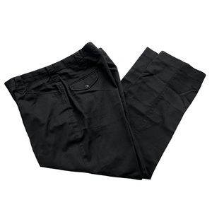 High Noon Men’s Size 38 M Waist Black Gray Polyester Cotton Pleated Dress Pants‎